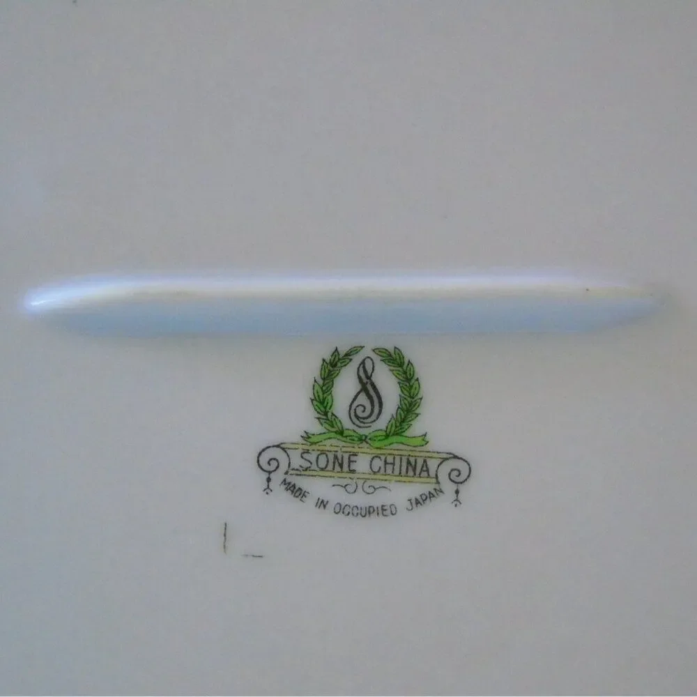 Occupied Japan Serving Platter Vintage Sone China WWII Japan Serving